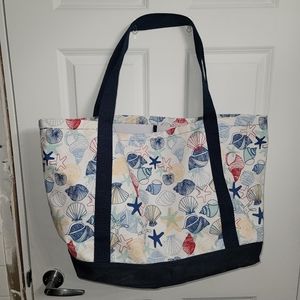 Huge Tote Thirty-one Coastal Carry All with Shells